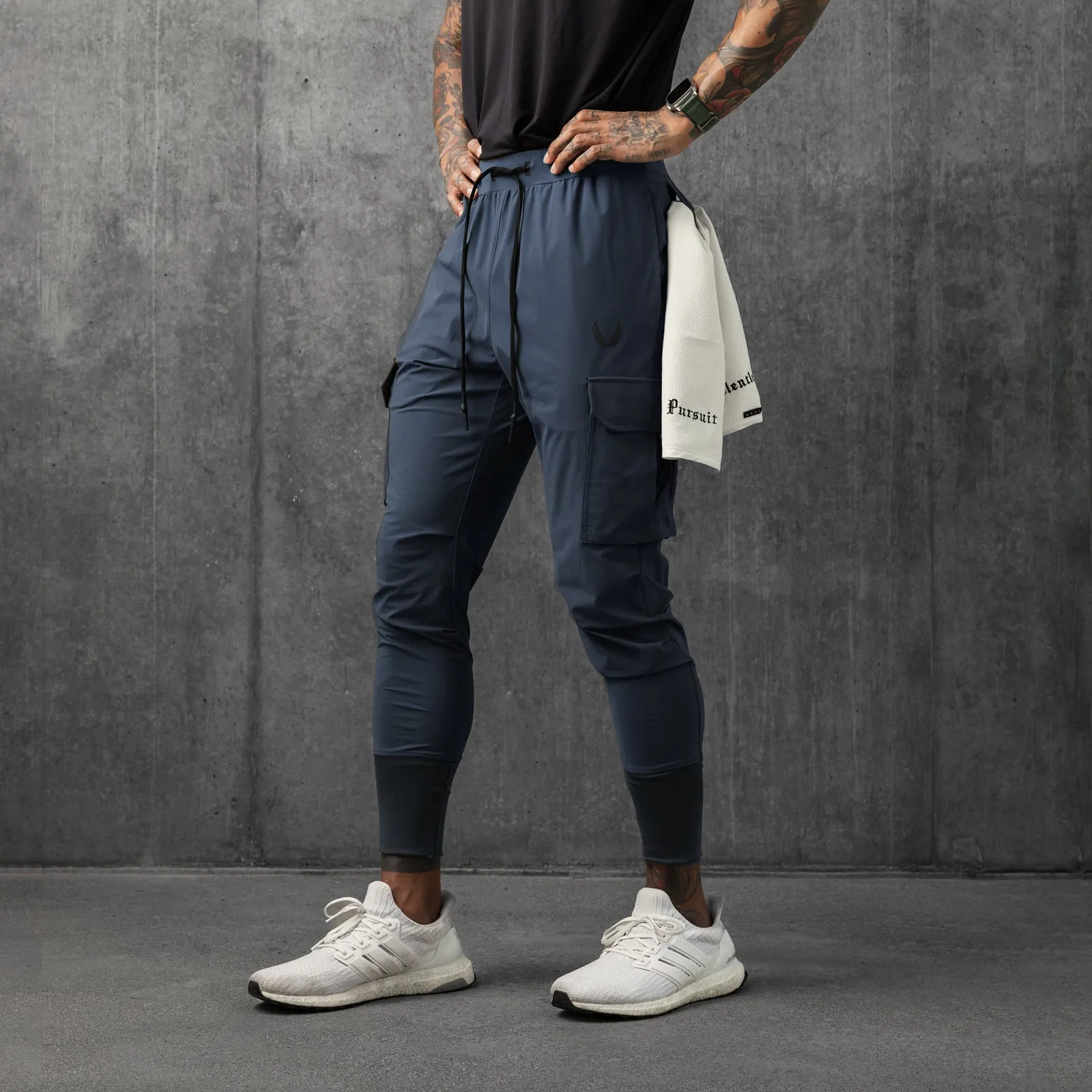 0825. Tetra-Lite™ Cargo High Rib Jogger - Navy