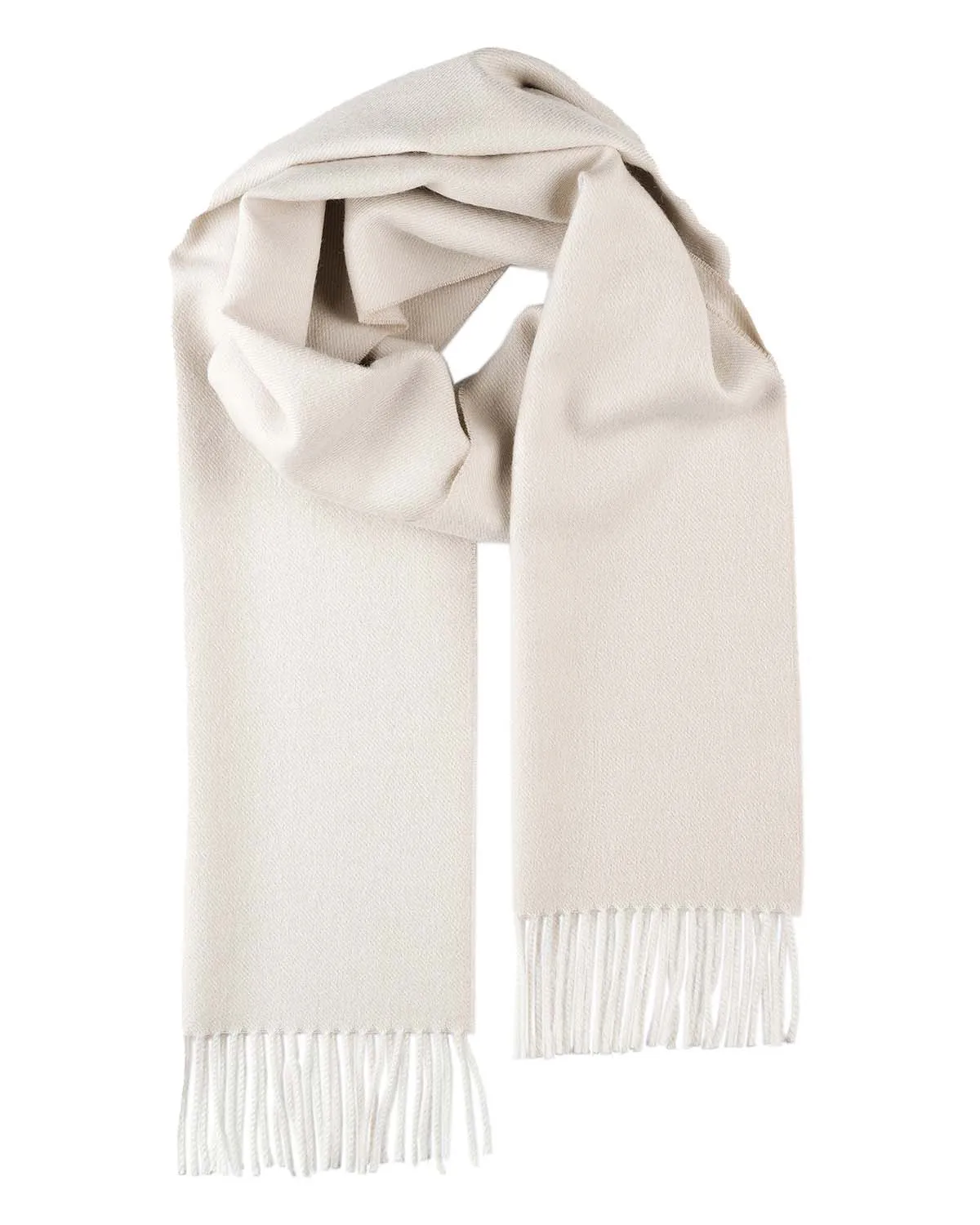 100% Baby Alpaca Scarf - Porcelain
