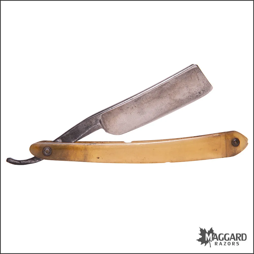 #1083 Vintage Straight Razor - W Greaves & Sons 7/8"