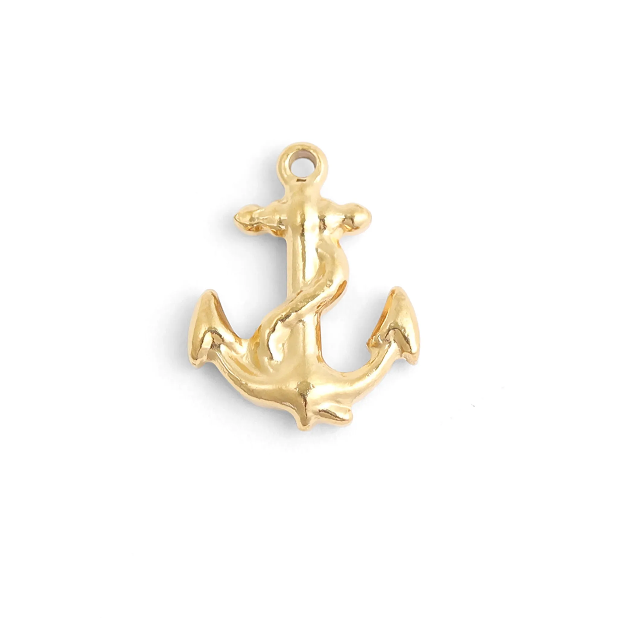 18K Gold PVD Stainless Steel Anchor Charm / PDL0100