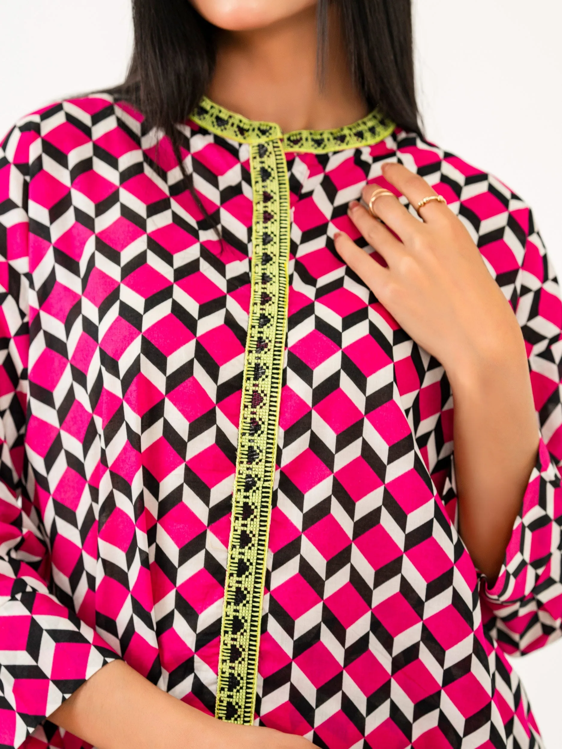 2 Piece Lawn Suit-Embroidered (Pret)
