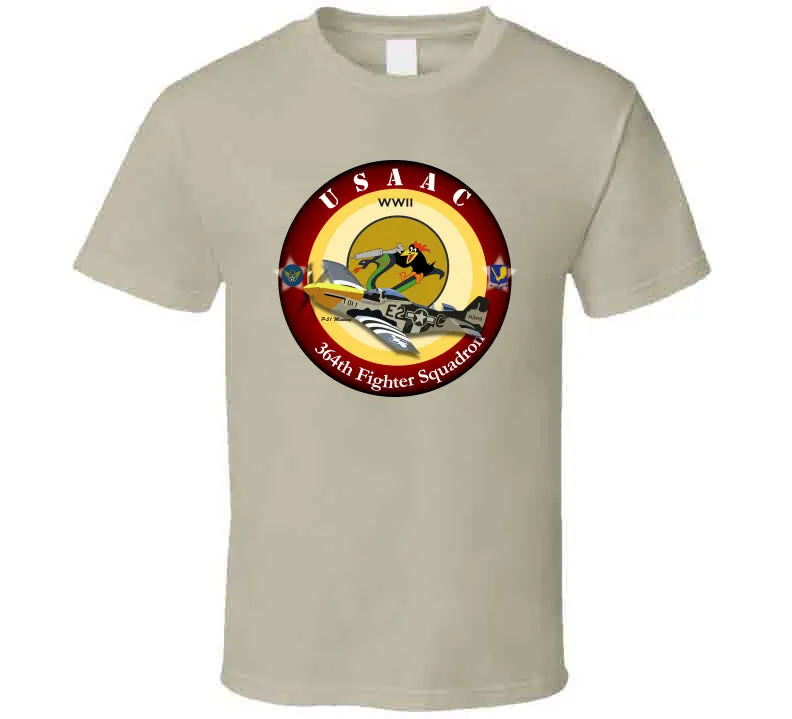 364th Fighter Squadron - P51 Mustang T Shirt