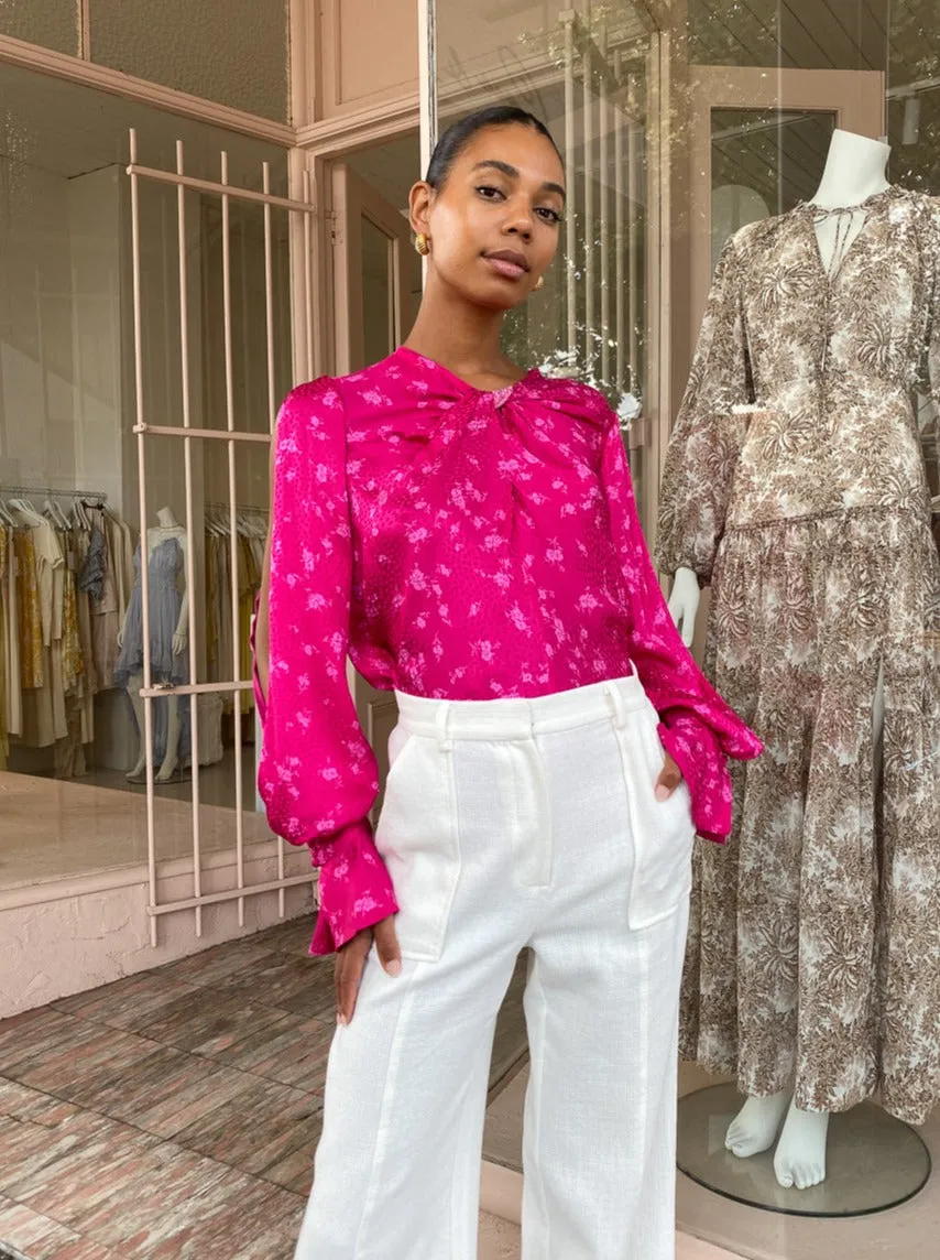 Acler Evanston Top in Fuschia