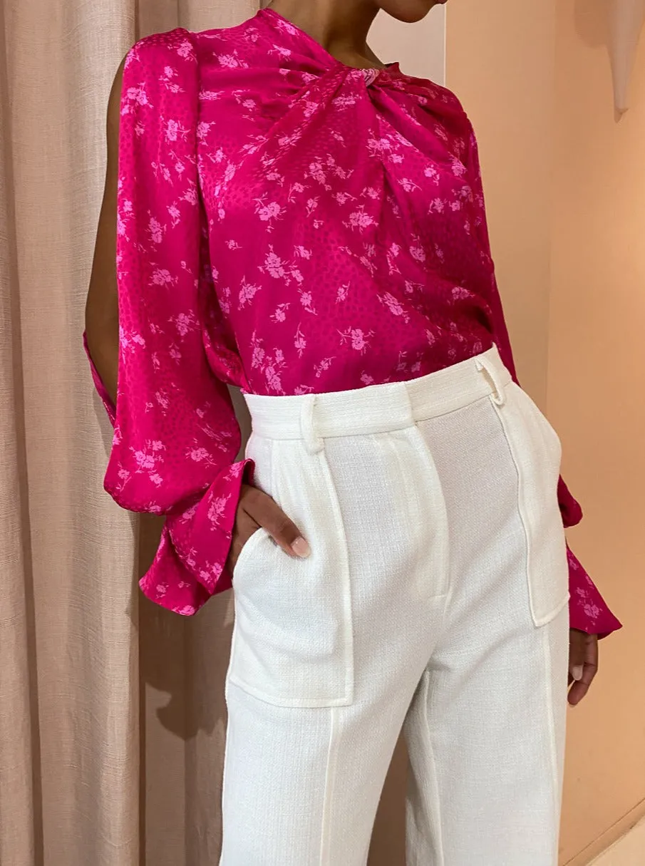 Acler Evanston Top in Fuschia