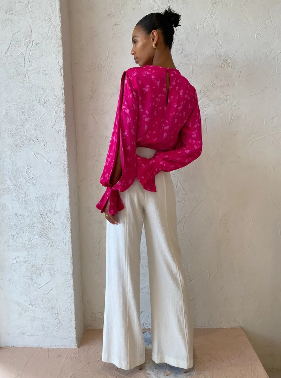 Acler Evanston Top in Fuschia