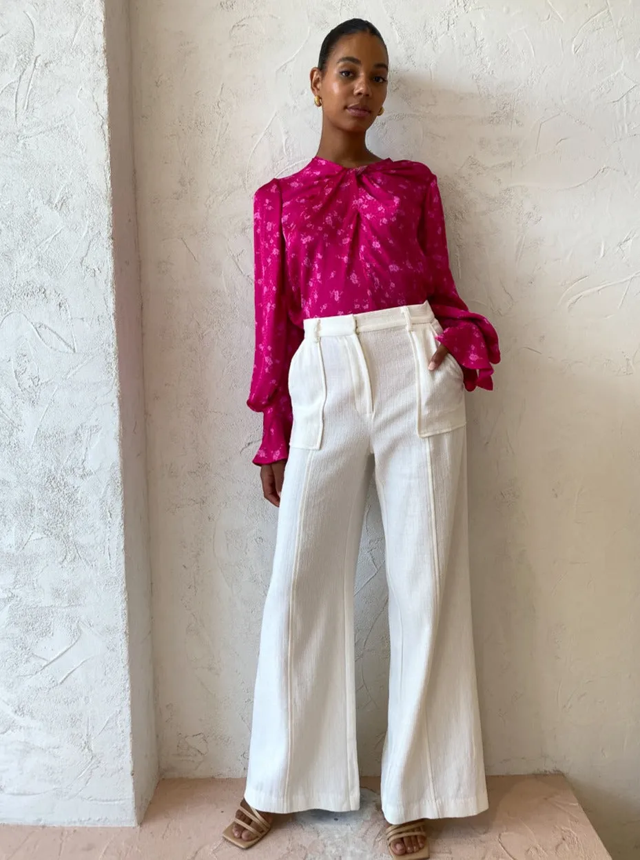 Acler Evanston Top in Fuschia