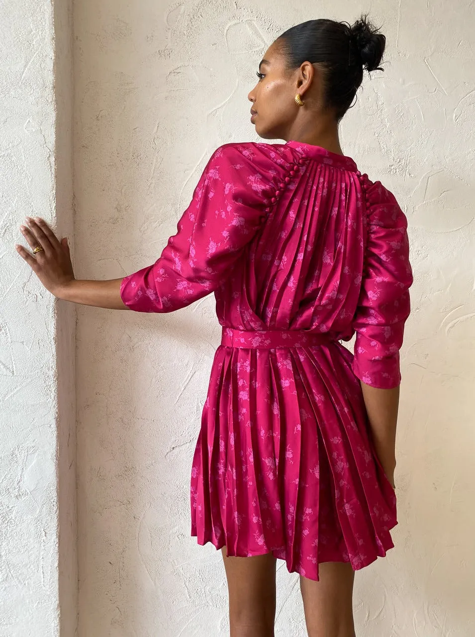 Acler Ivy Dress in Fuschia