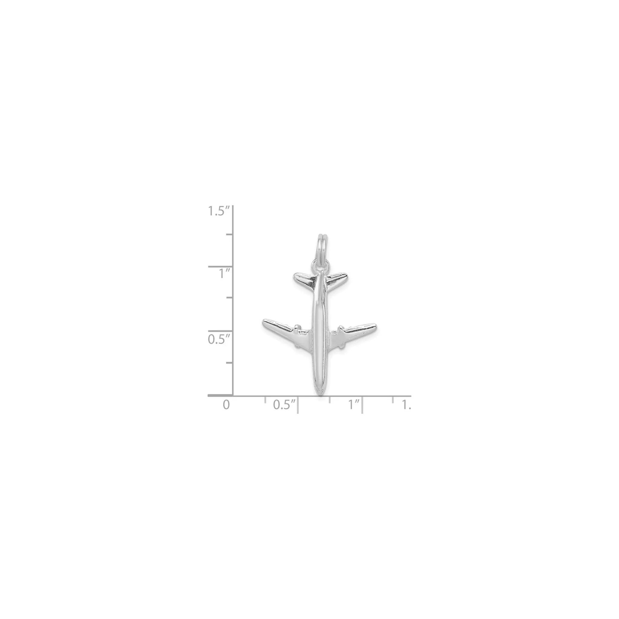 Airplane Charm (Silver)