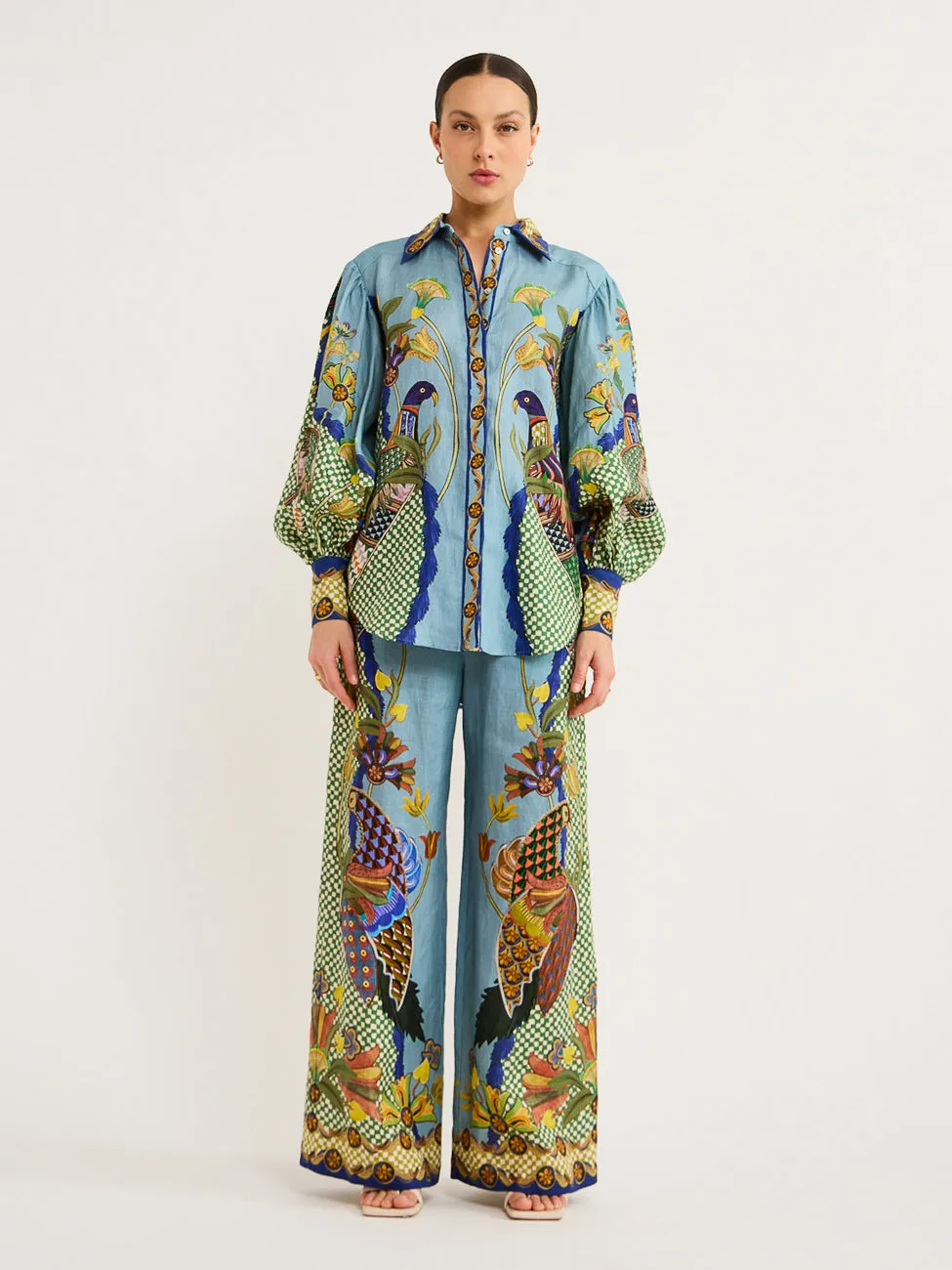 Alemais Gilly Pant in Misty Blue