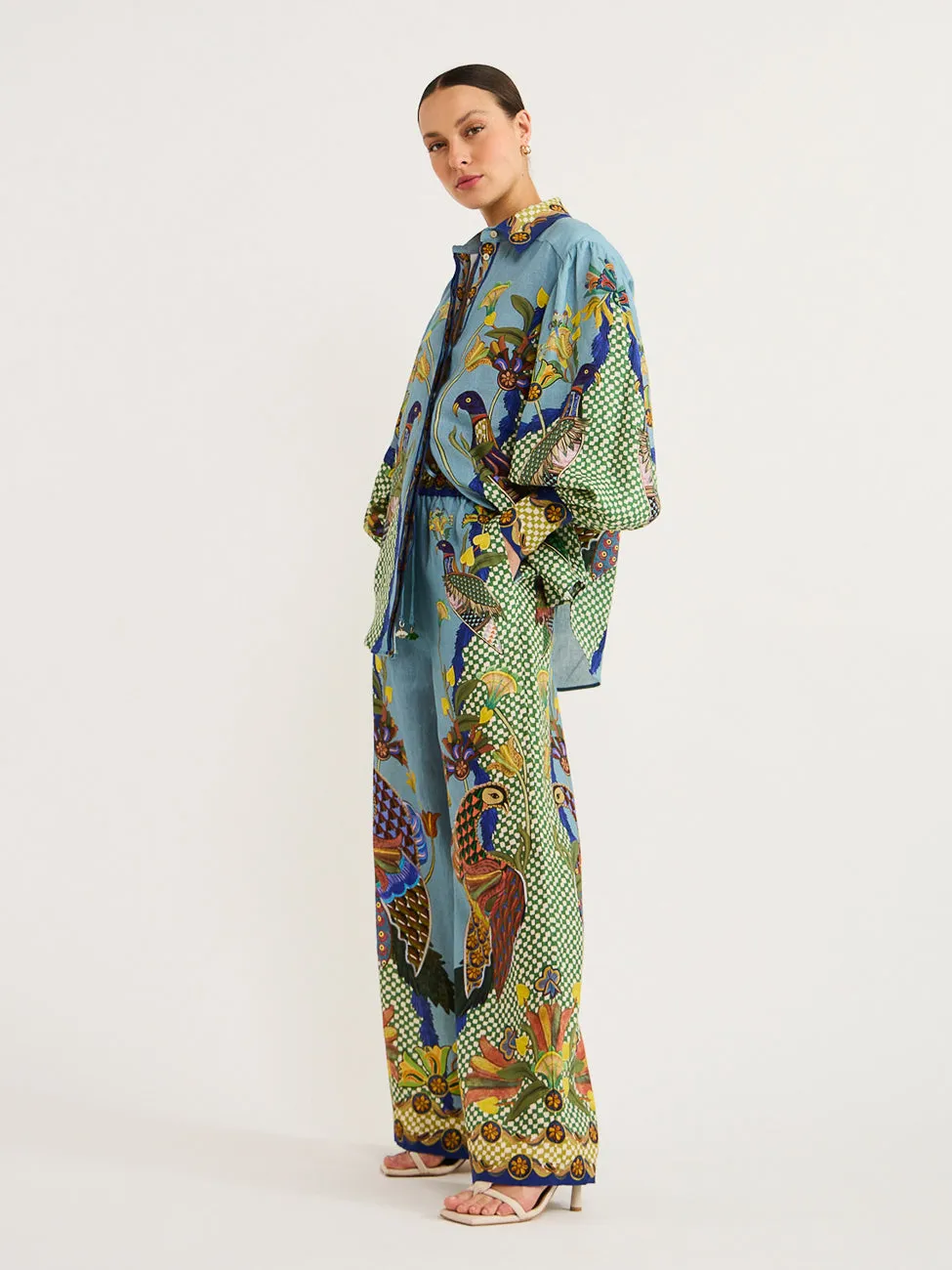 Alemais Gilly Pant in Misty Blue