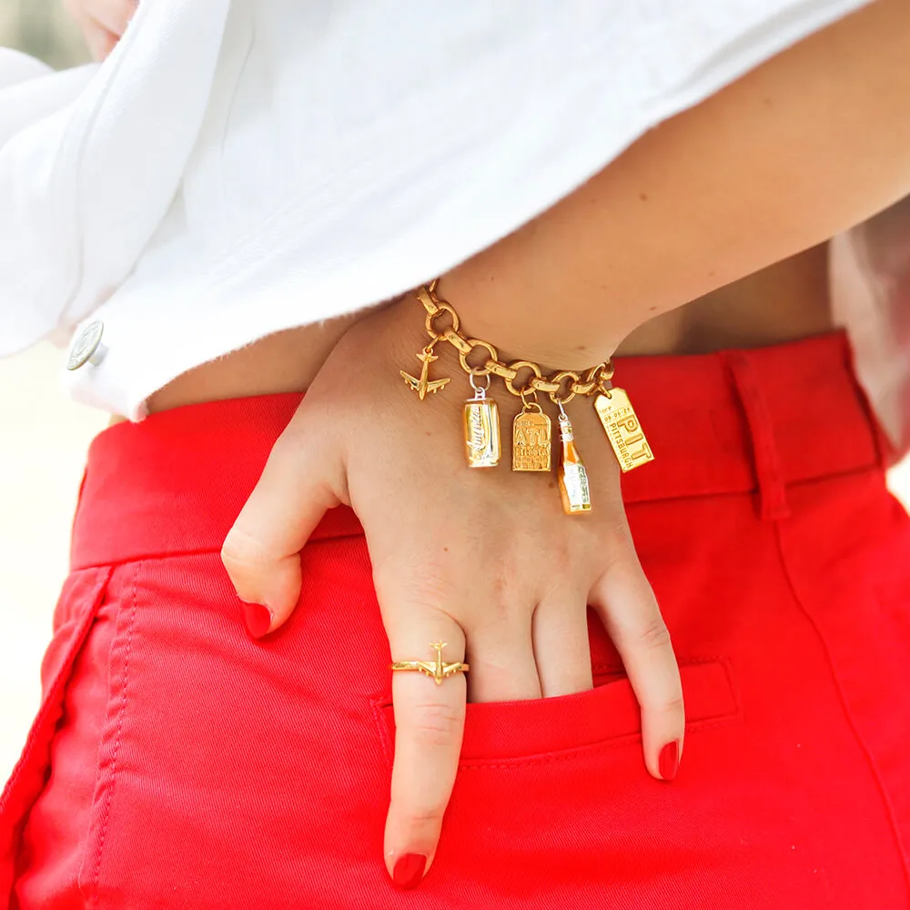 Amer-I-can Soda Charm Gold