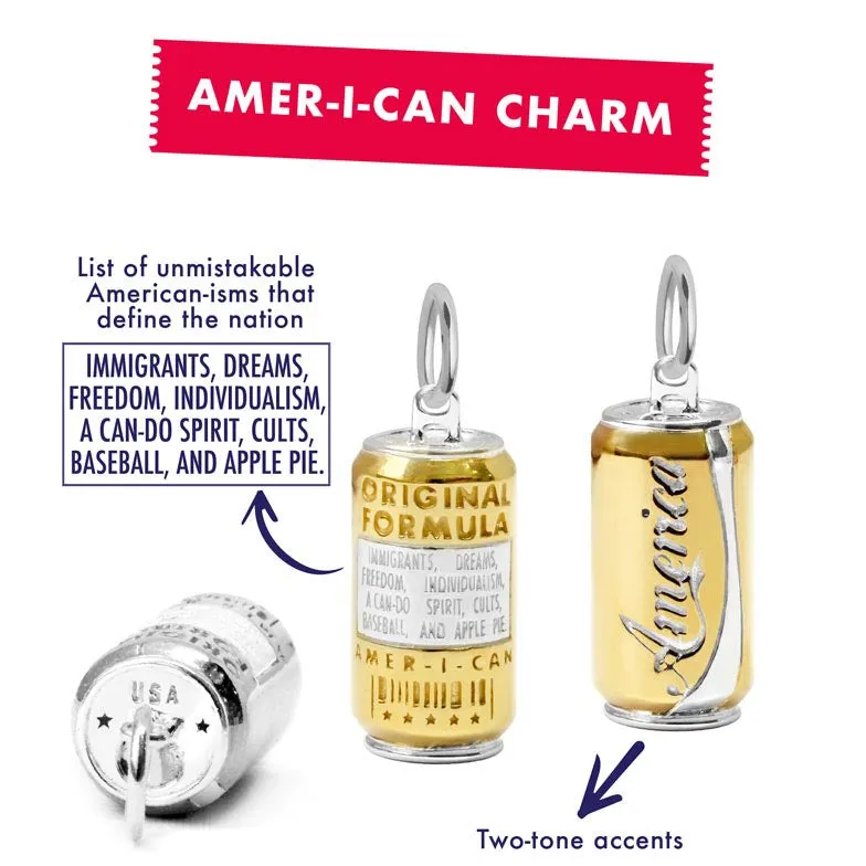 Amer-I-can Soda Charm Gold