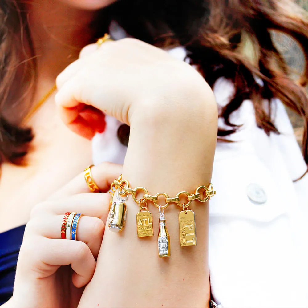 Amer-I-can Soda Charm Gold