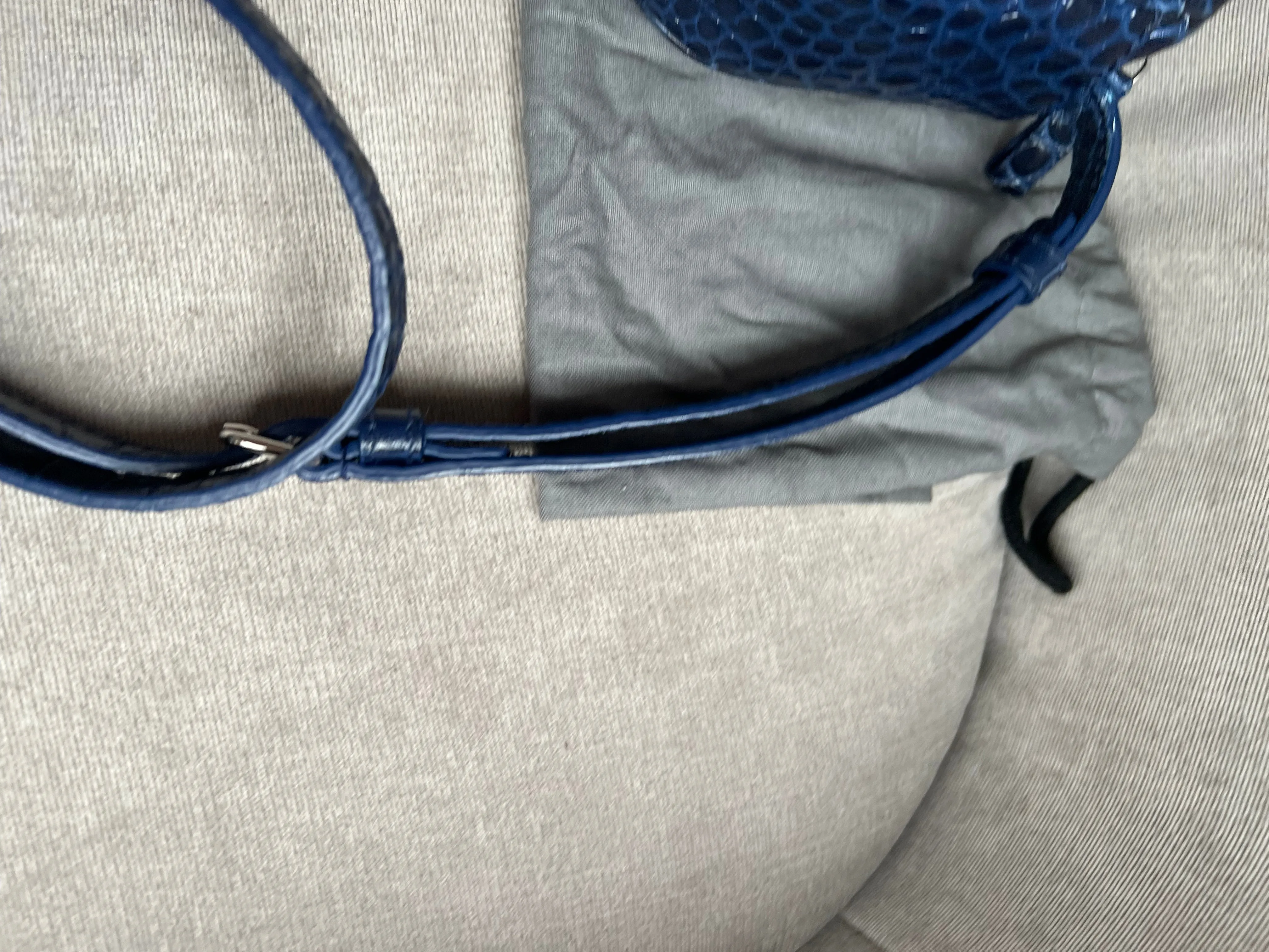 Balenciaga Blue Croc Everyday XS Camera Bag695