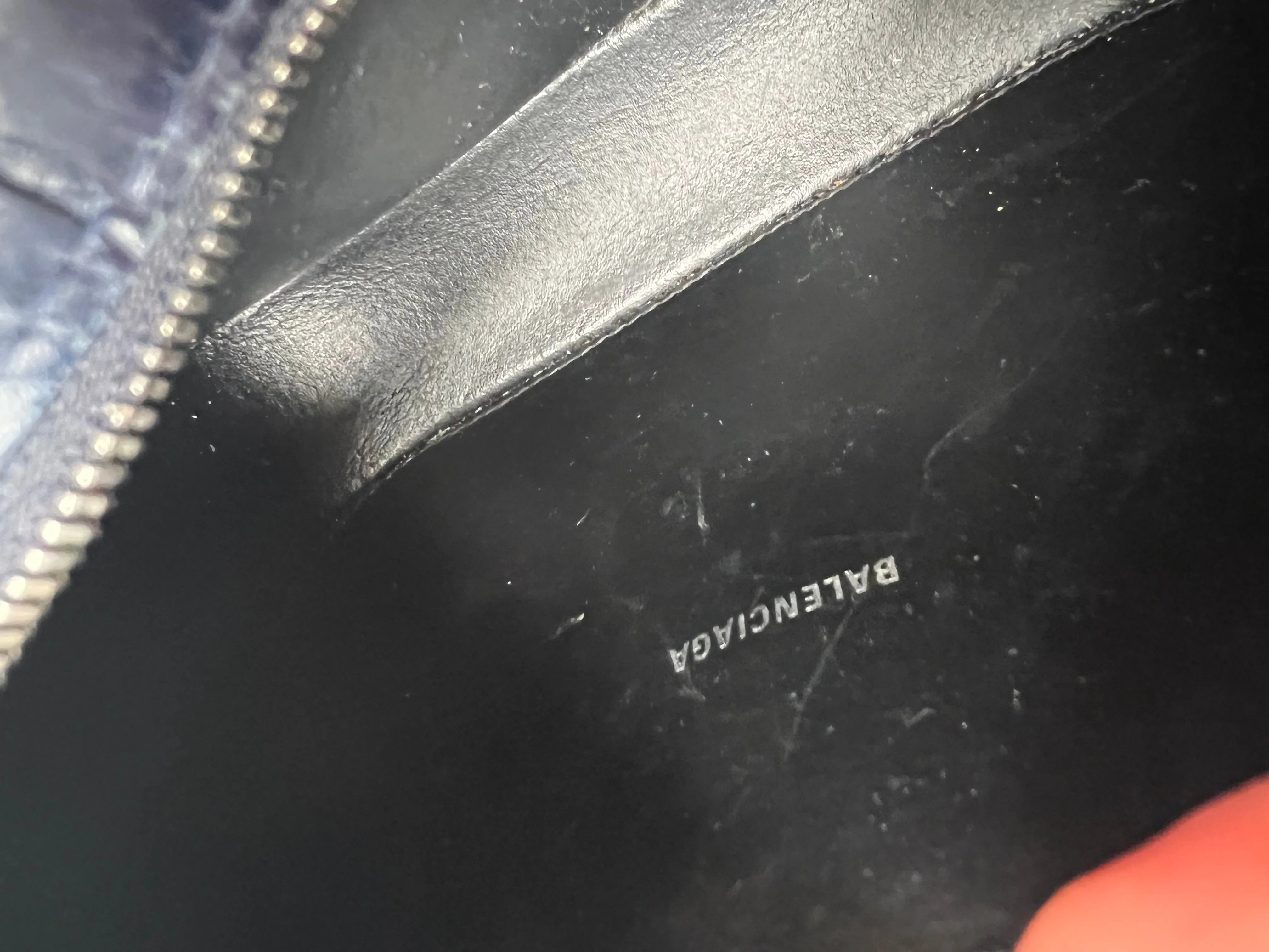 Balenciaga Blue Croc Everyday XS Camera Bag695