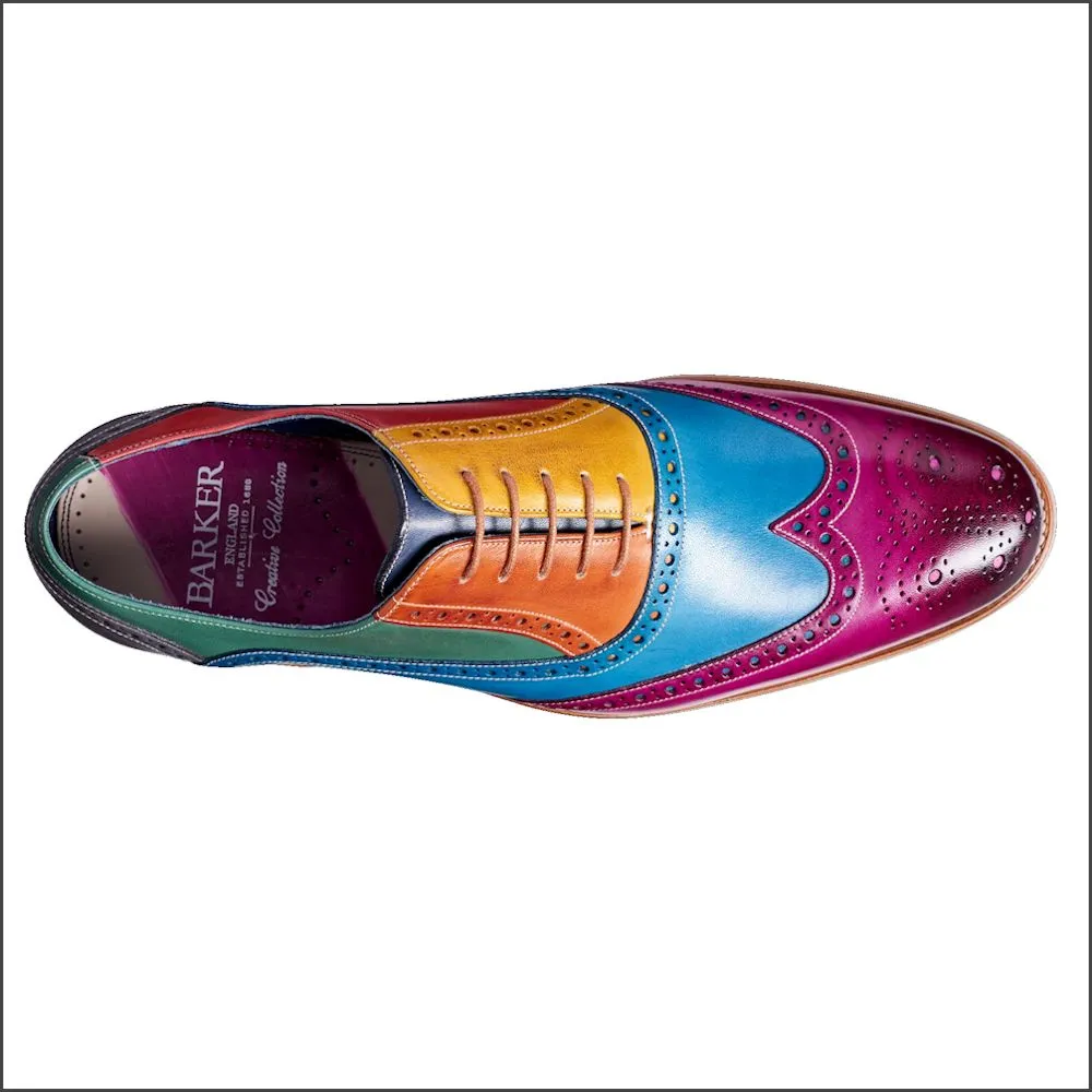 Barker Valiant Multi Coloured Hand Painted^