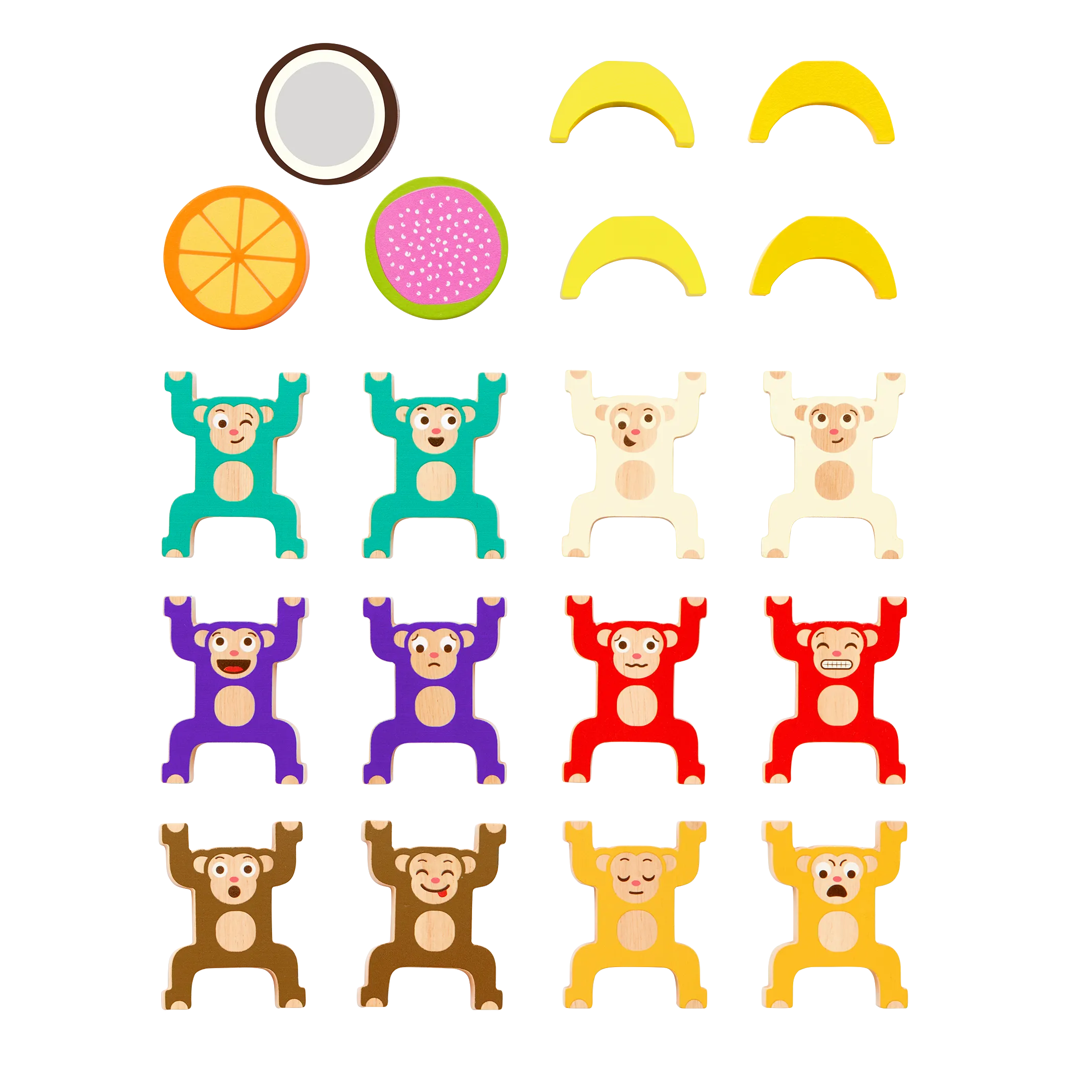 Battat - Wooden Stacking Monkeys