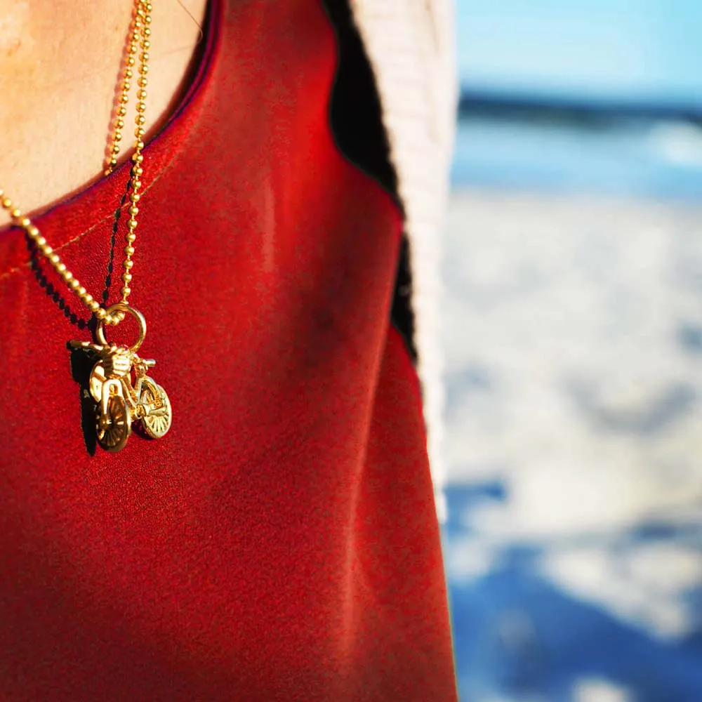 Bike Charm Gold