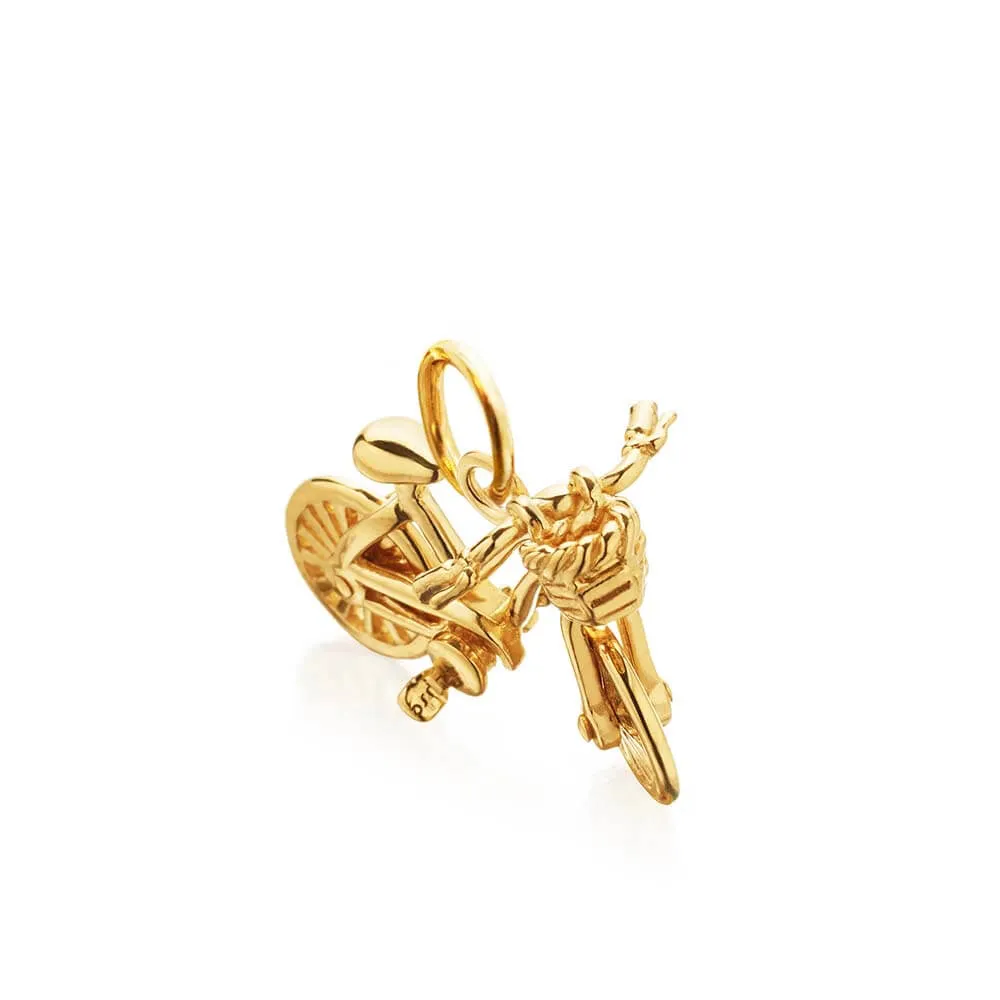 Bike Charm Gold