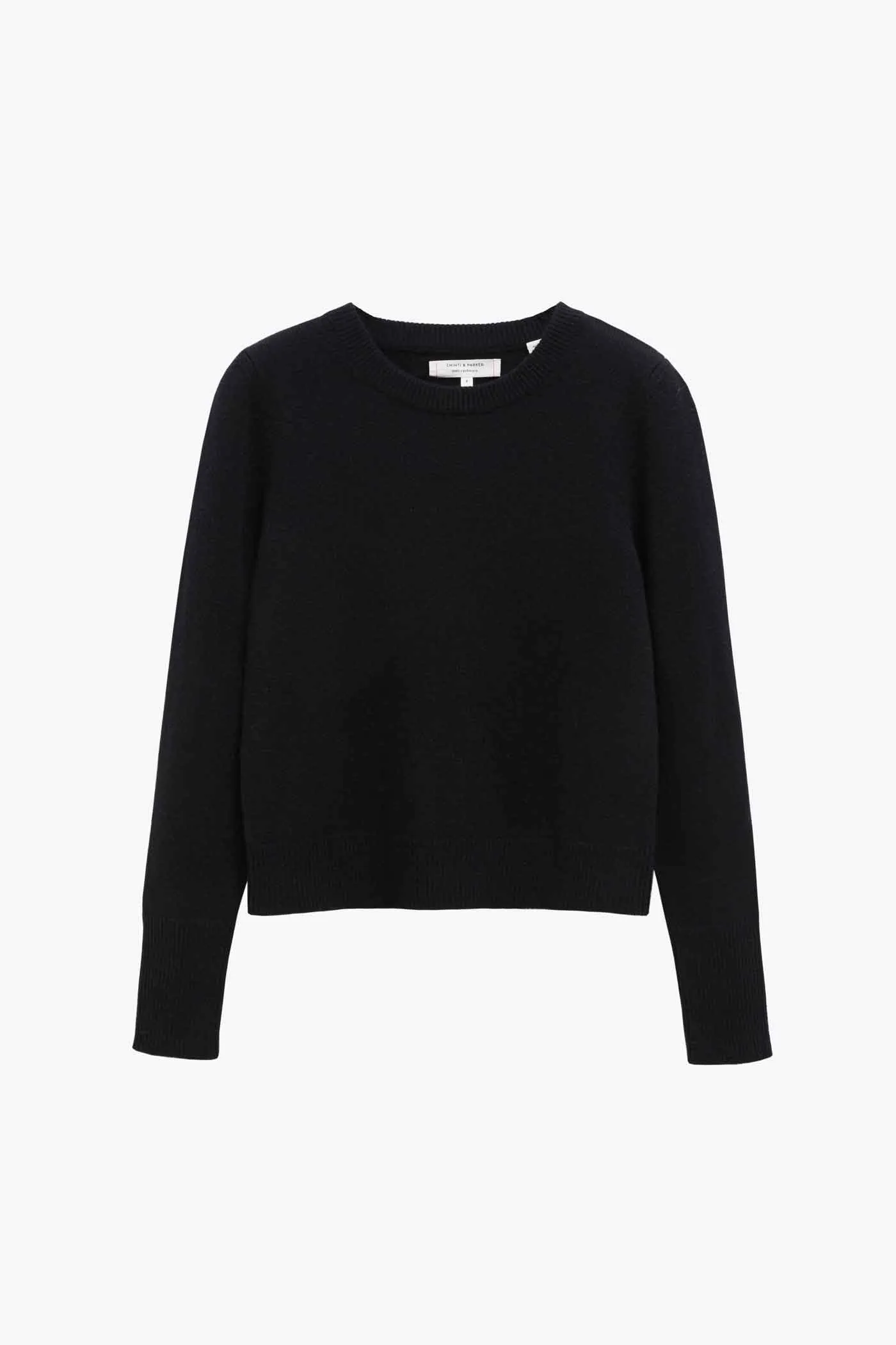Black Cashmere Cropped Sweater