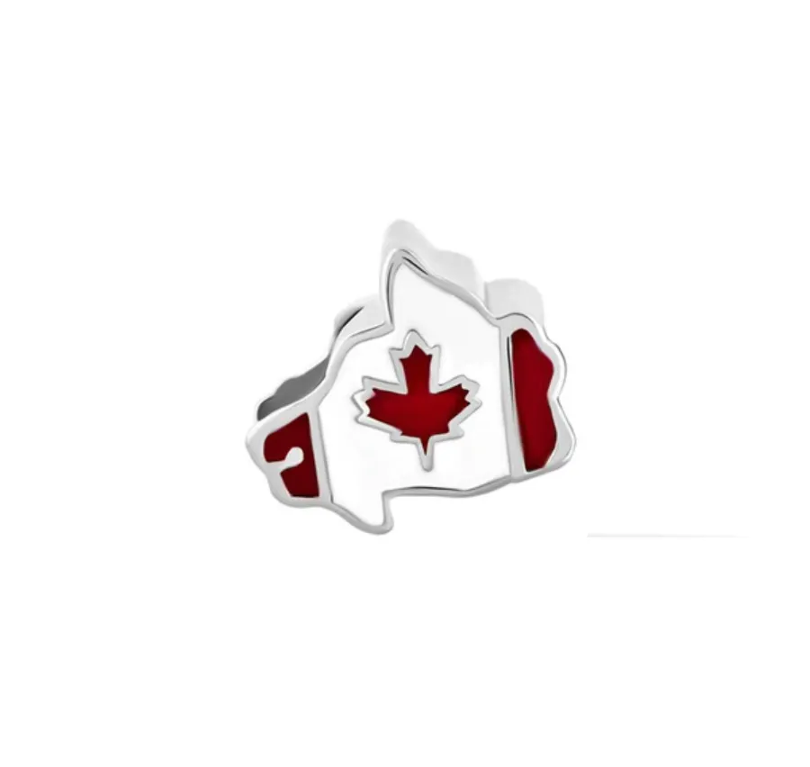 Canada Flag Map Charm