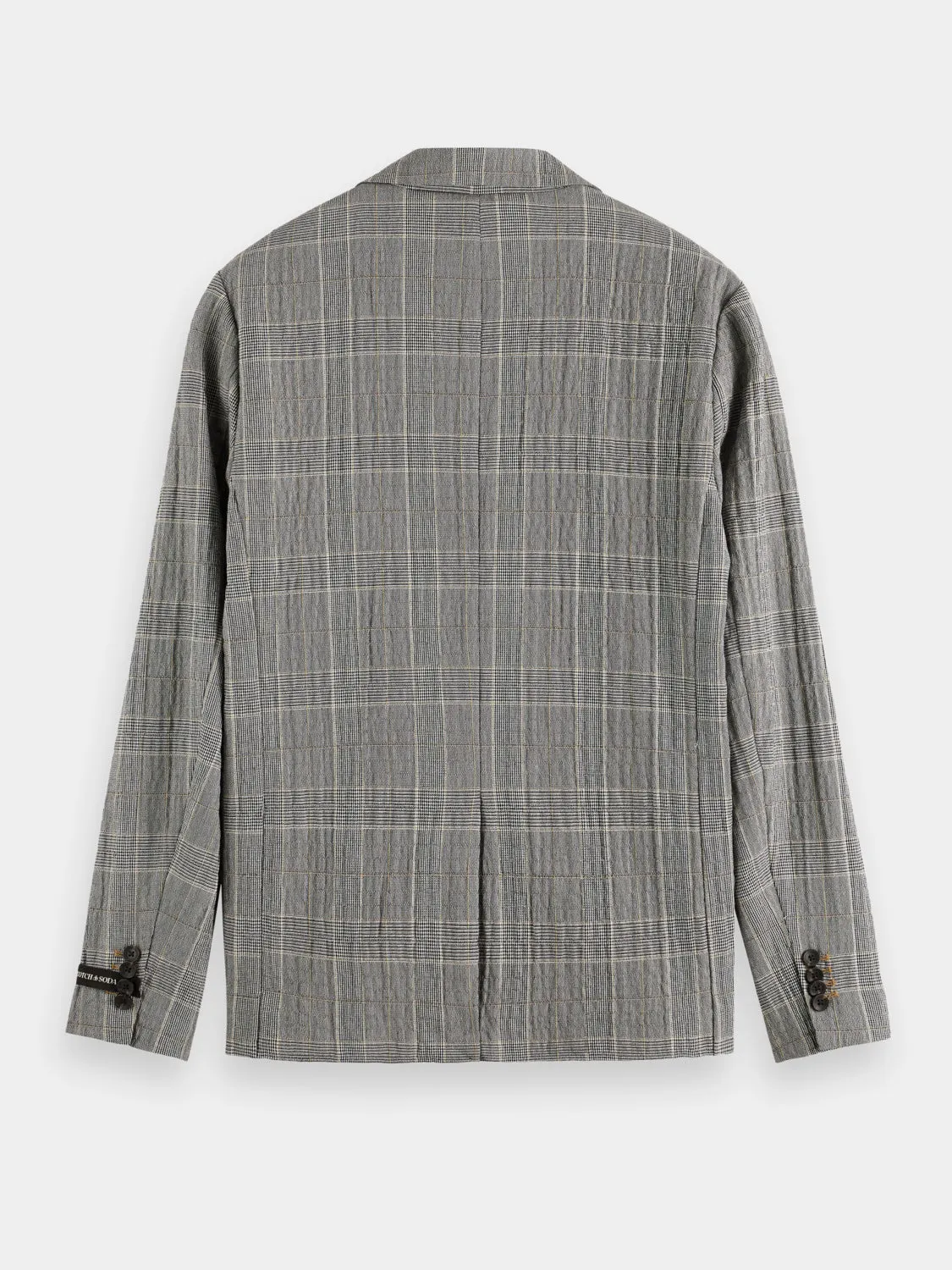 Checked single-breasted blazer