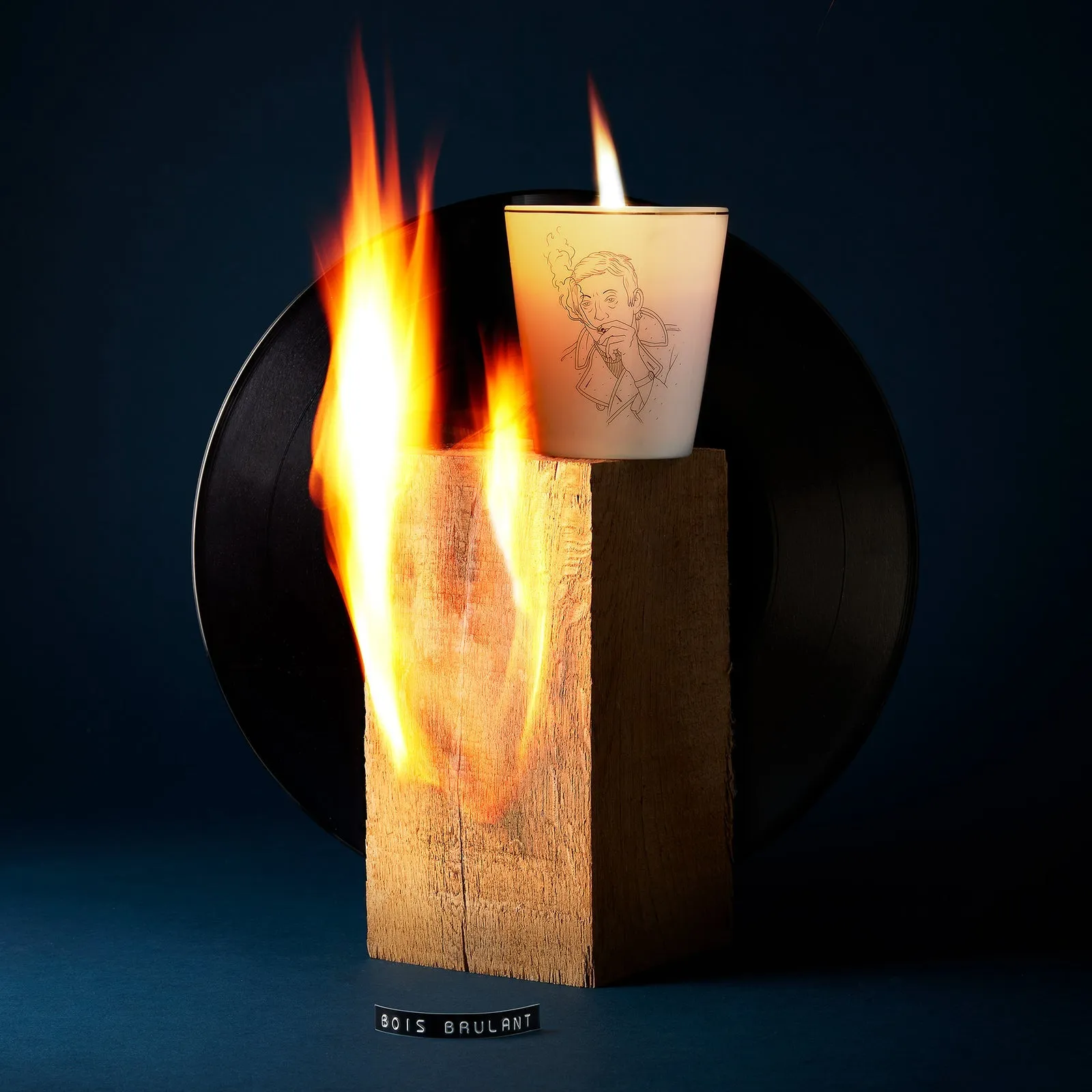 Chers Parisiens Candlelight-Burning Wood