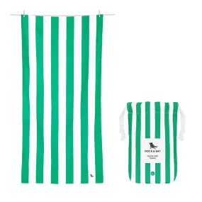 Dock & Bay Beach Towel Cabana Collection L 100% Recycled Cancun Green