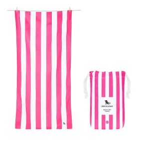 Dock & Bay Beach Towel Cabana Collection L 100% Recycled Phi Phi Pink