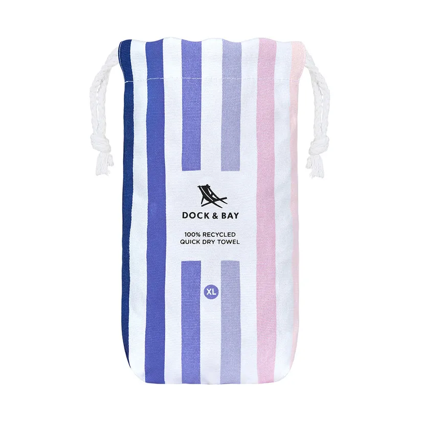 DOCK & BAY Beach Towel Summer Collection XL 100% Recycled Dusk to Dawn