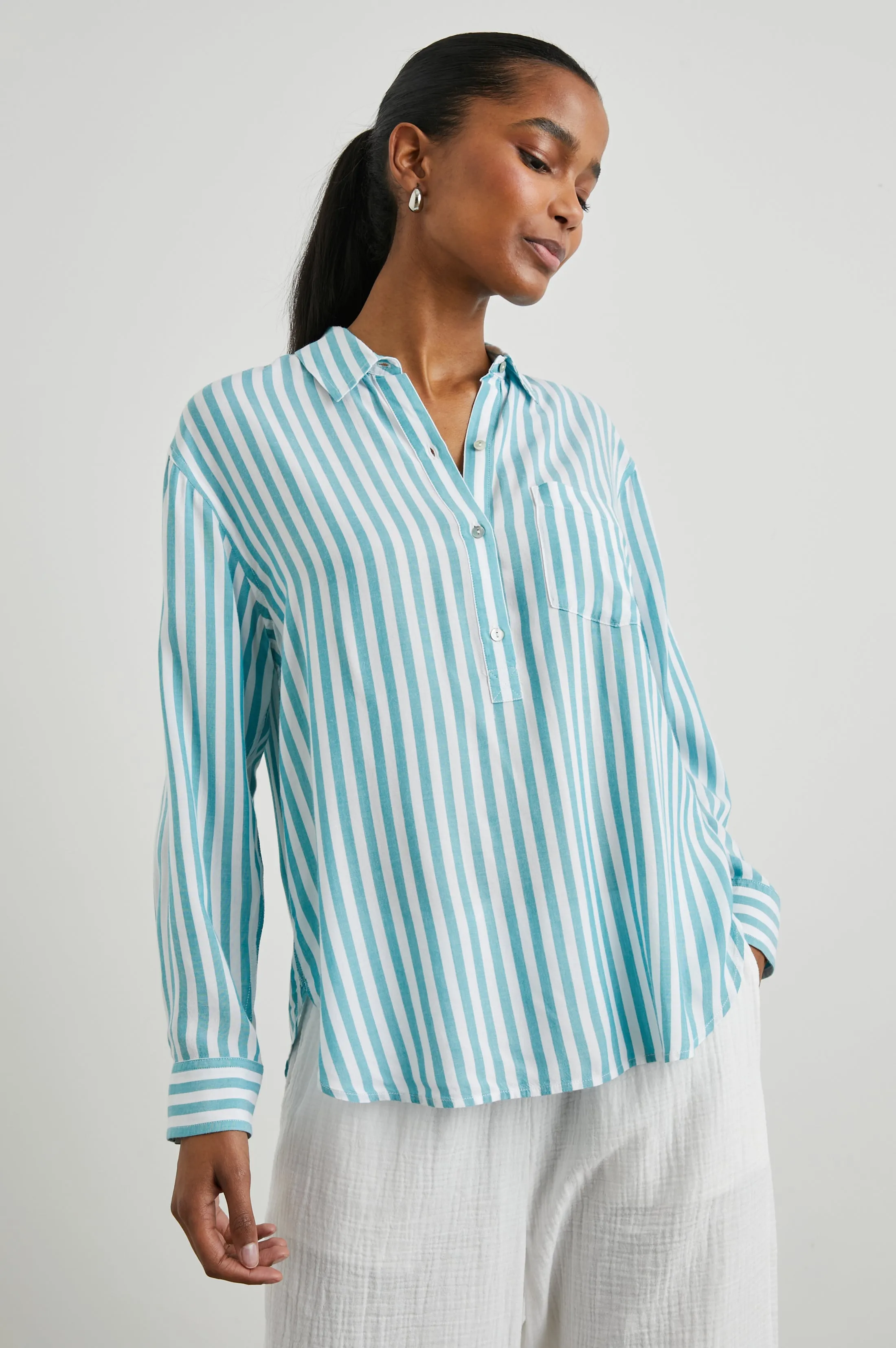 ELLE SHIRT - SALTAN STRIPE