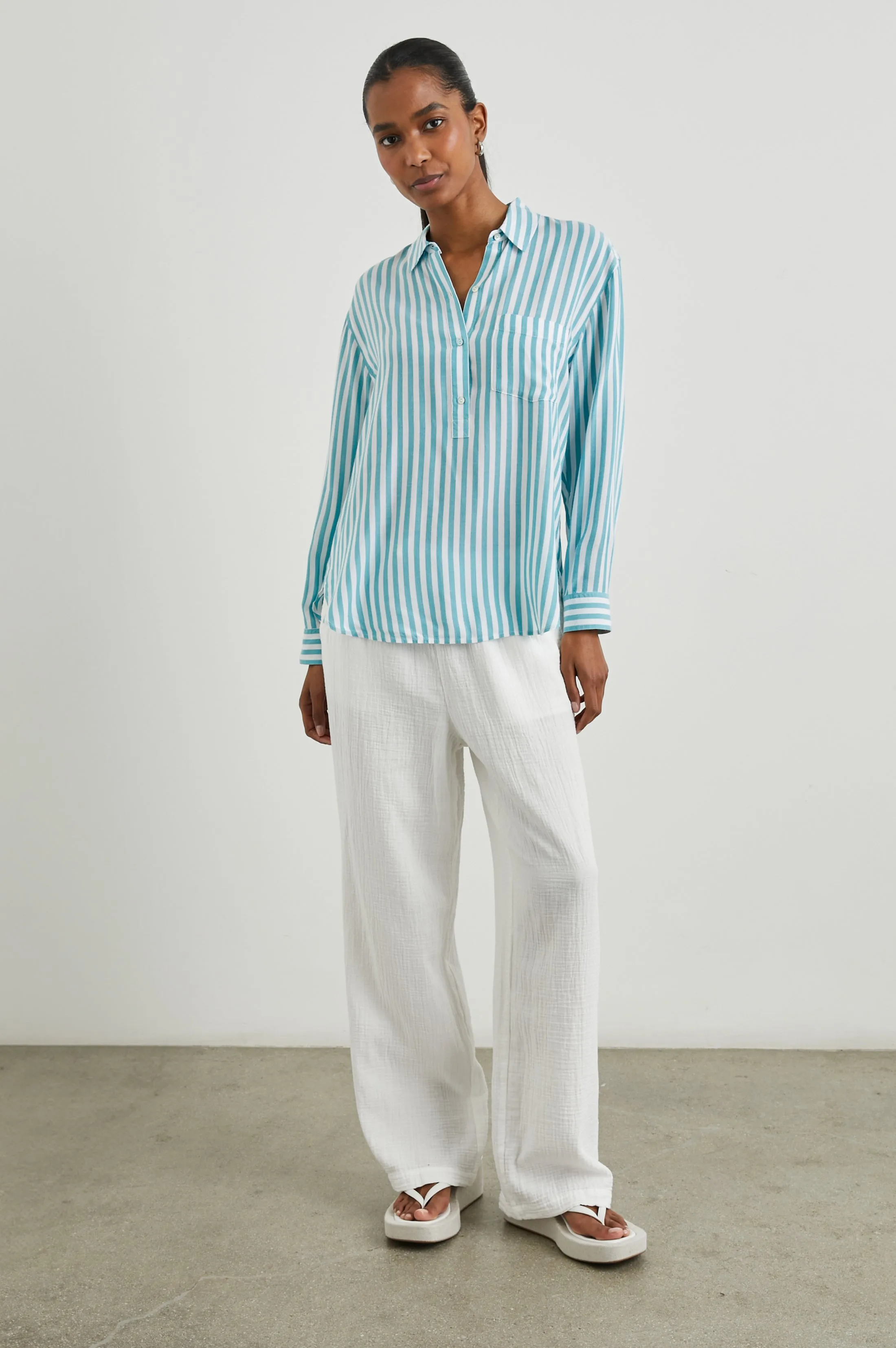 ELLE SHIRT - SALTAN STRIPE