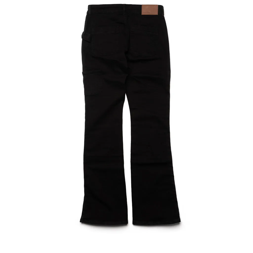 Flaneur Carpenter Flared Jean - Black