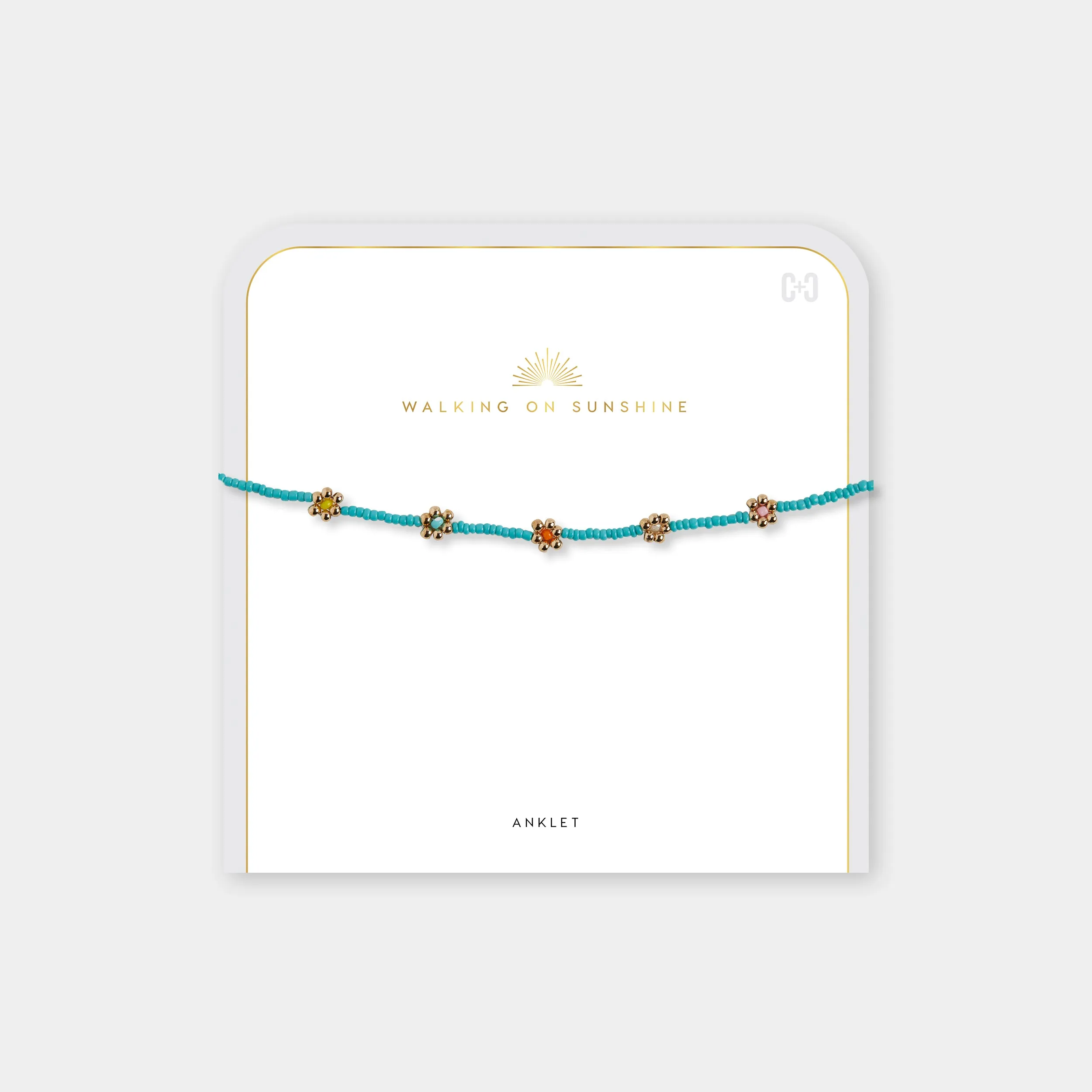 Flor Anklet - Turquoise - Final Sale