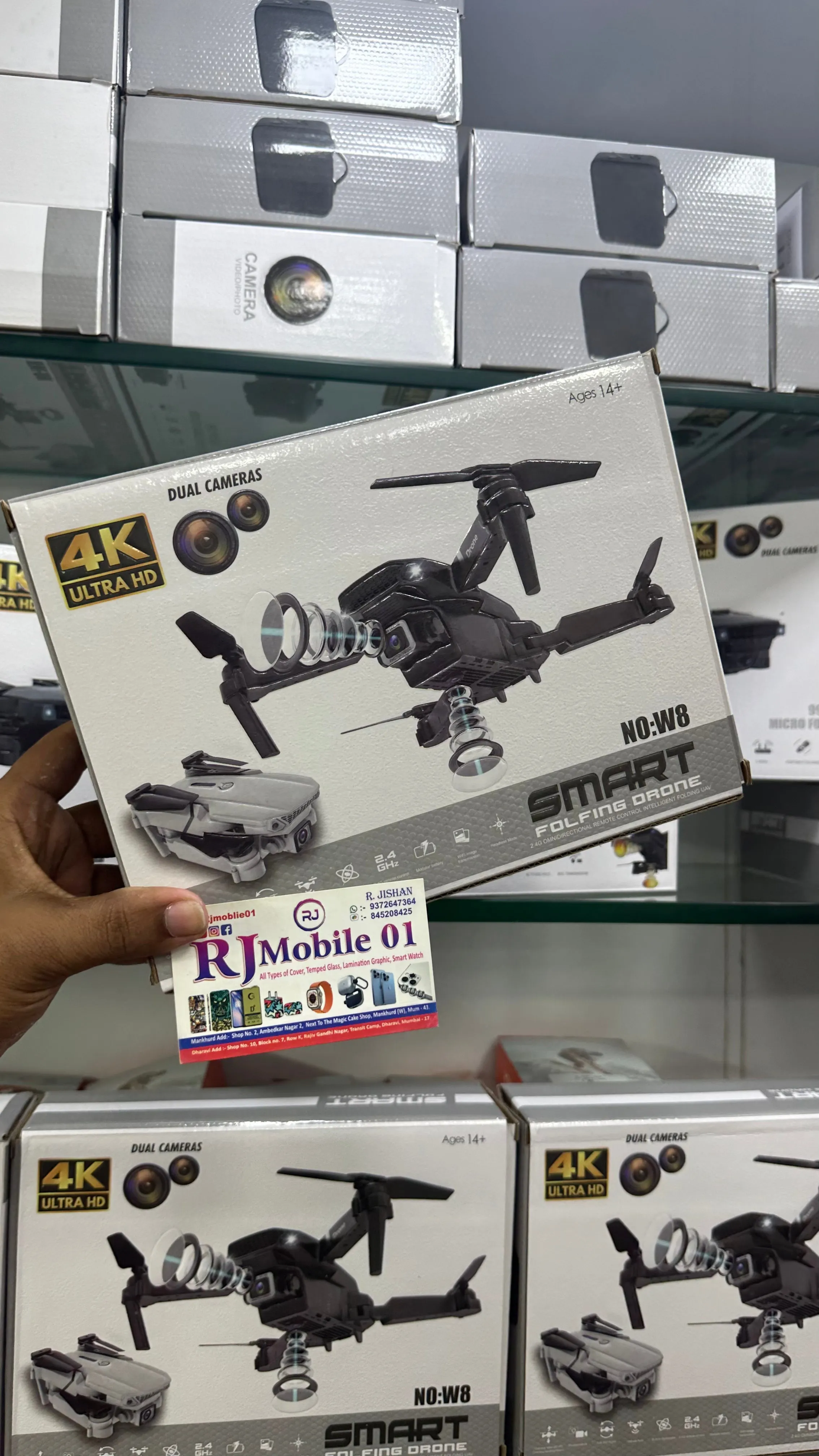 Foldable Drone With HQ WiFi dual HD Camera Remote Control