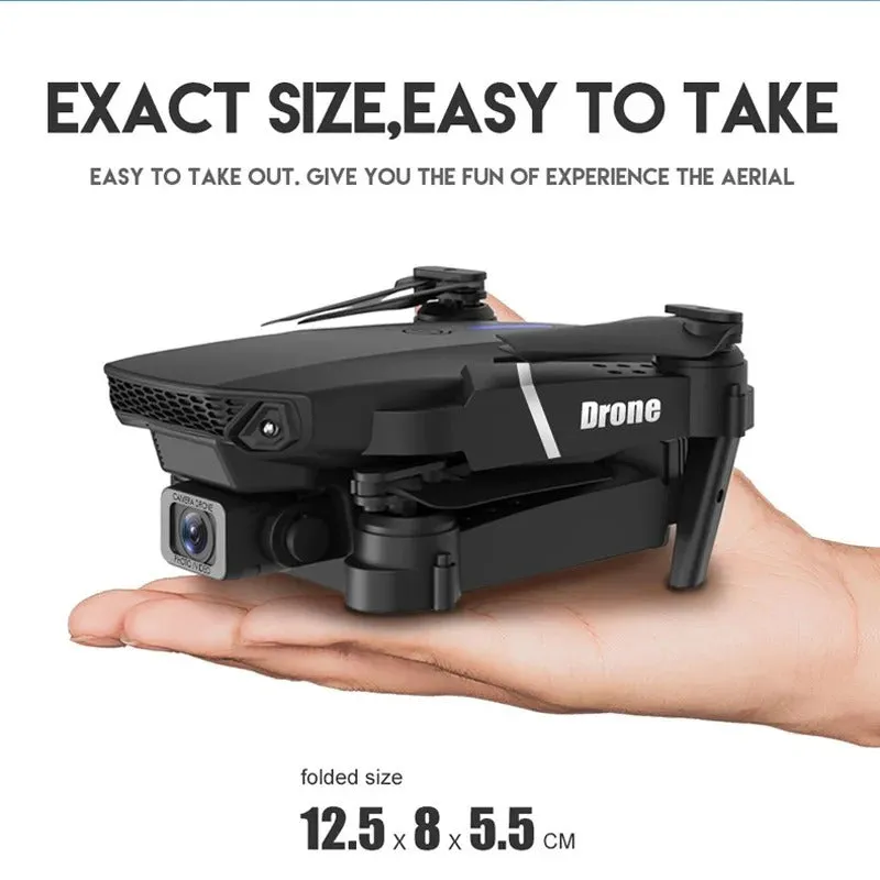 Foldable Drone With HQ WiFi dual HD Camera Remote Control