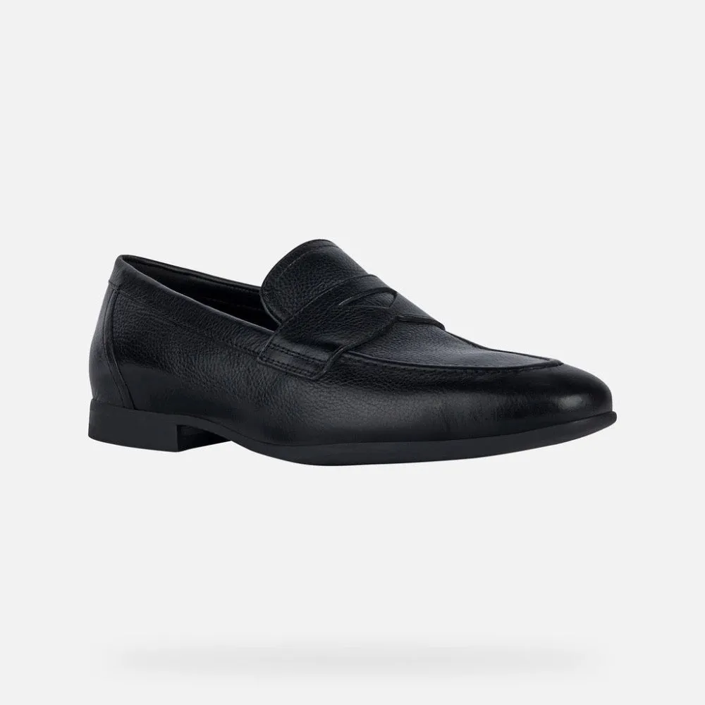 Geox Men's Sapienza Black Leather