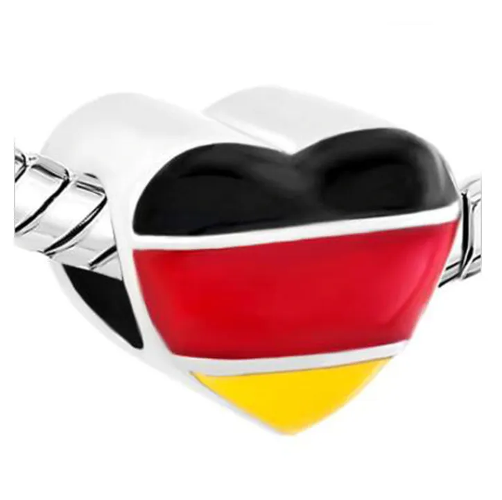 Germany Map Heart Bead