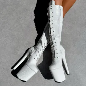 Ghosted - Knee Boot - 8INCH