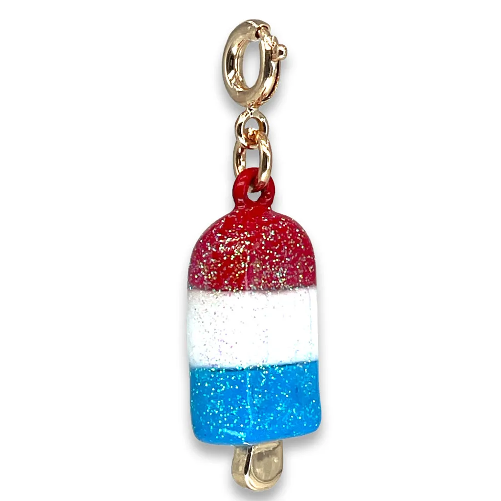 Gold Glitter Ice Pop Charm