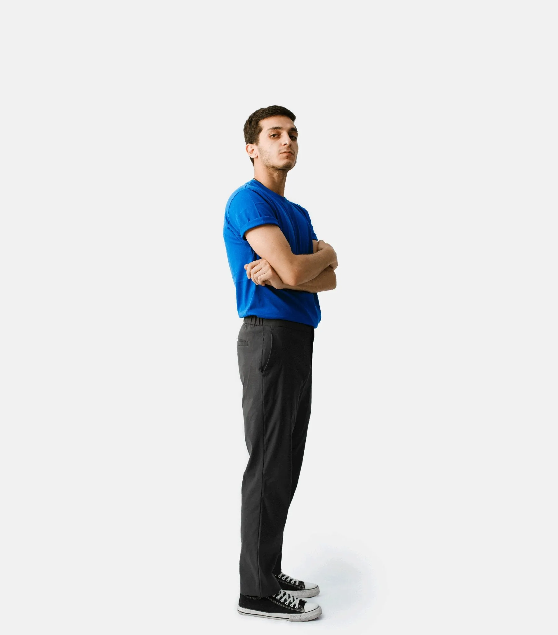 Grey | Twill Pants