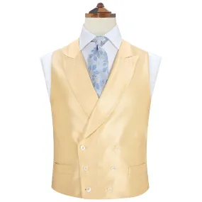 Hayward Yellow Silk Twill Waistcoat