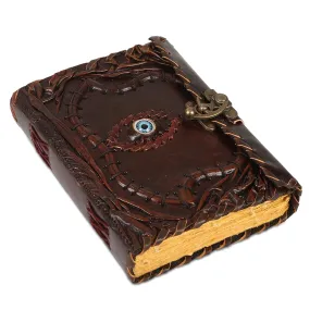 Hocus pocus Book of Spells Journal Book of Shadows Writing Notebook deckle edge paper unlined Leather Journal Writing For Men And Women eye cover
