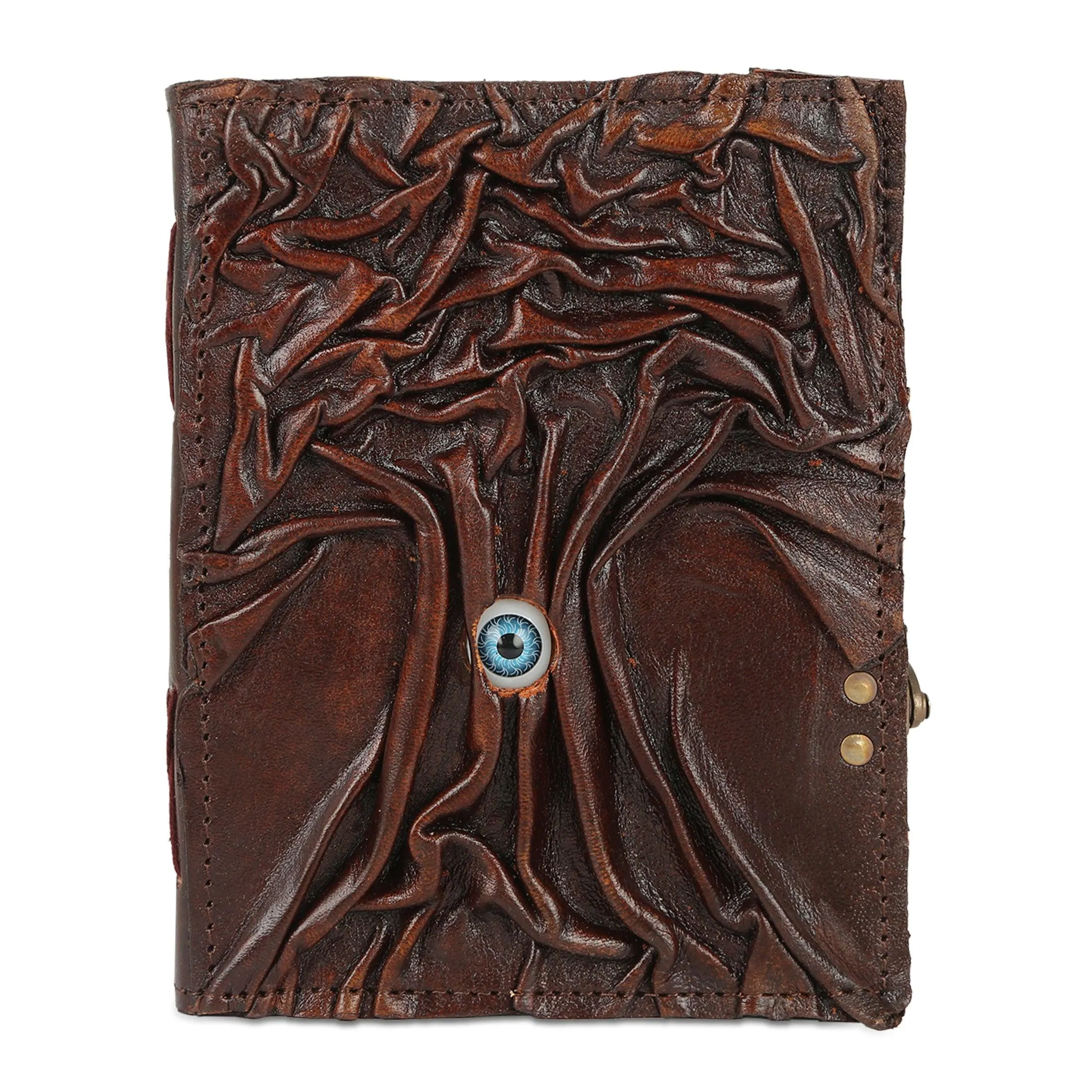 Hocus pocus Book of Spells Journal Book of Shadows Writing Notebook deckle edge paper unlined Leather Journal Writing For Men And Women tree cover