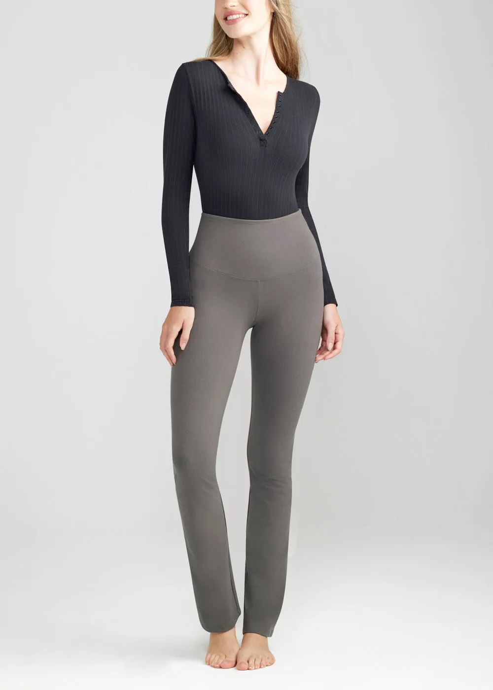 Jodi Slim Bootcut Shaping Legging - Cotton Stretch