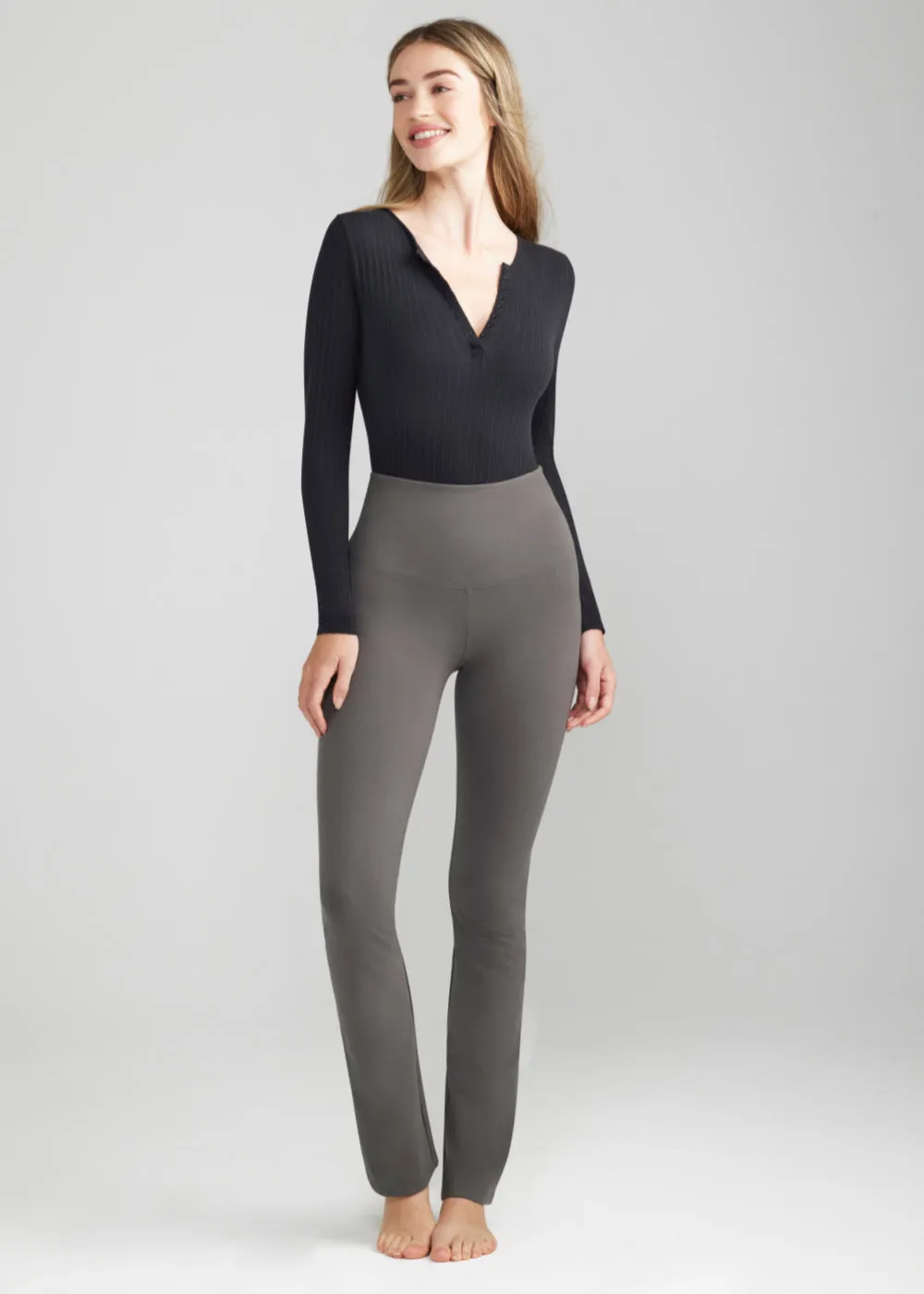 Jodi Slim Bootcut Shaping Legging - Cotton Stretch