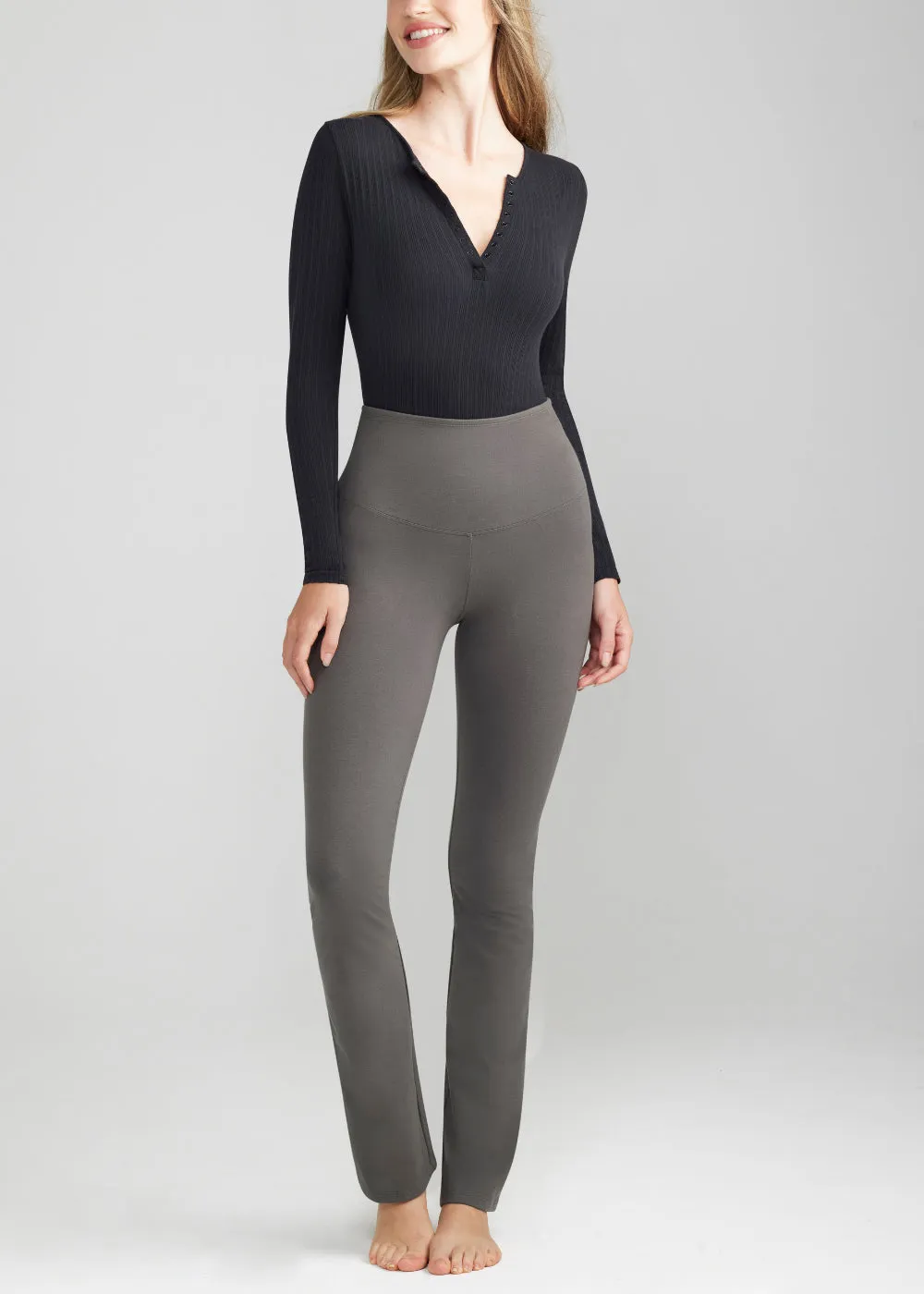 Jodi Slim Bootcut Shaping Legging - Cotton Stretch