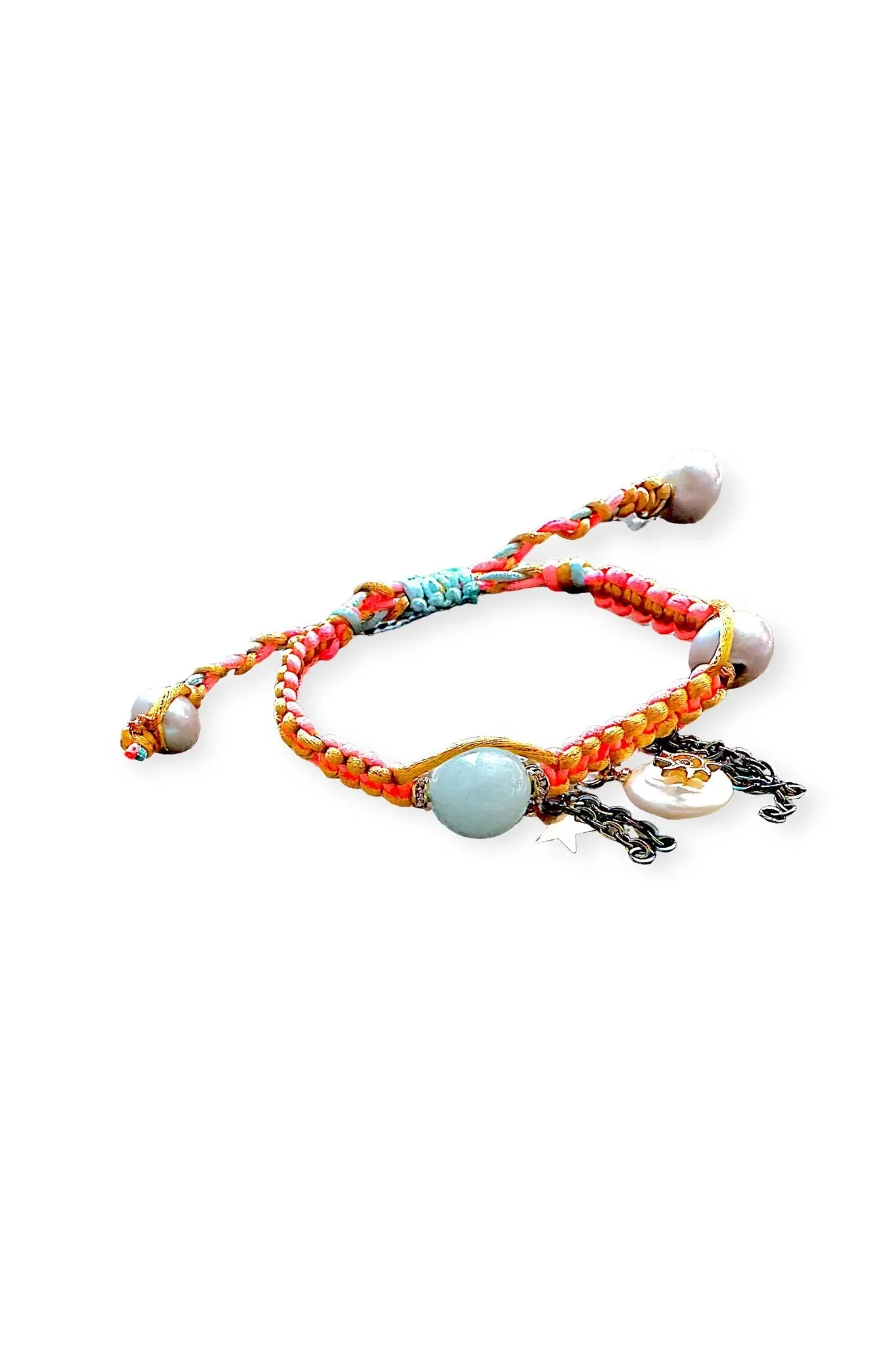 Joie DiGiovanni Summer Daze Pearl Silk Rocker Bracelet
