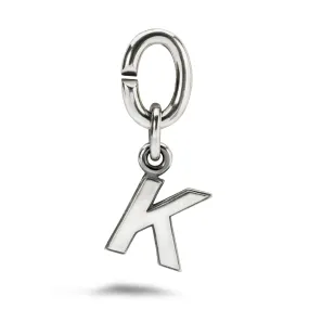 K, Silver Link Charm