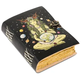 Leather journal for women and men Unlined deckle edge paper book of shadows hocus pocus writing notebook diary sketch book gifts for artists